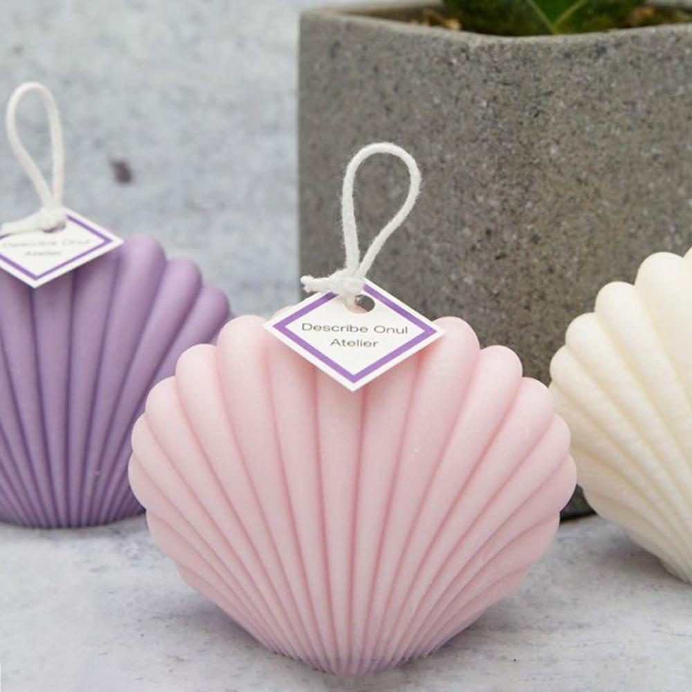 Khuôn Silicone Tạo Hình Làm Bánh Kẹo Hình Vỏ Sò 3D