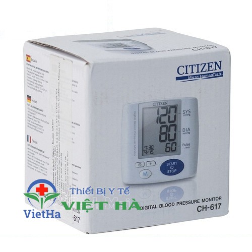 Máy đo huyết áp cổ tay Citizen CH-617