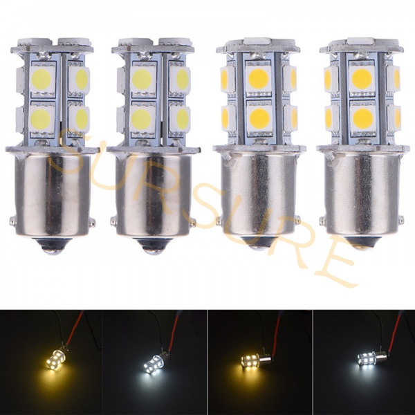 Bóng Đèn LED SMD 1156 G18 Ba15s P21W 13 5050 12V 24V Ánh Sáng Xanh / Đỏ / Xanh Dương / Hổ Phách Đa Năng Tiện Dụng