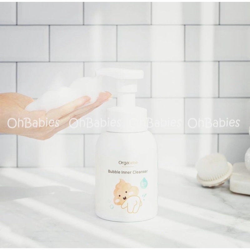 Bọt vệ sinh vùng kín bé trai - bé gái hữu cơ khử mùi dịu nhẹ cho bé từ sơ sinh Orgabebe Hàn Quốc