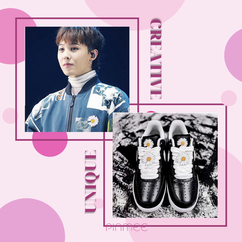 Pin Cài Áo/Ghim Cài Áo, Mũ, Balo, Túi Xách Pinmee chủ đề hoa cúc Gdragon