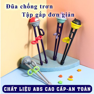Đũa tập ăn cho bé - đũa tập gắp xỏ ngón cho bé ăn dặm kiểu Nhật