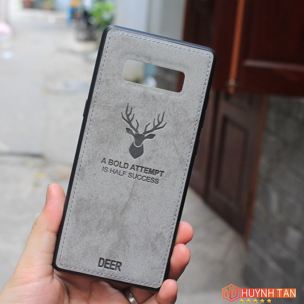 Ốp lưng samsung note 8 chống bám vân tay hình Nai 3D nhiều màu sắc phụ kiện điện thoại huỳnh tân store