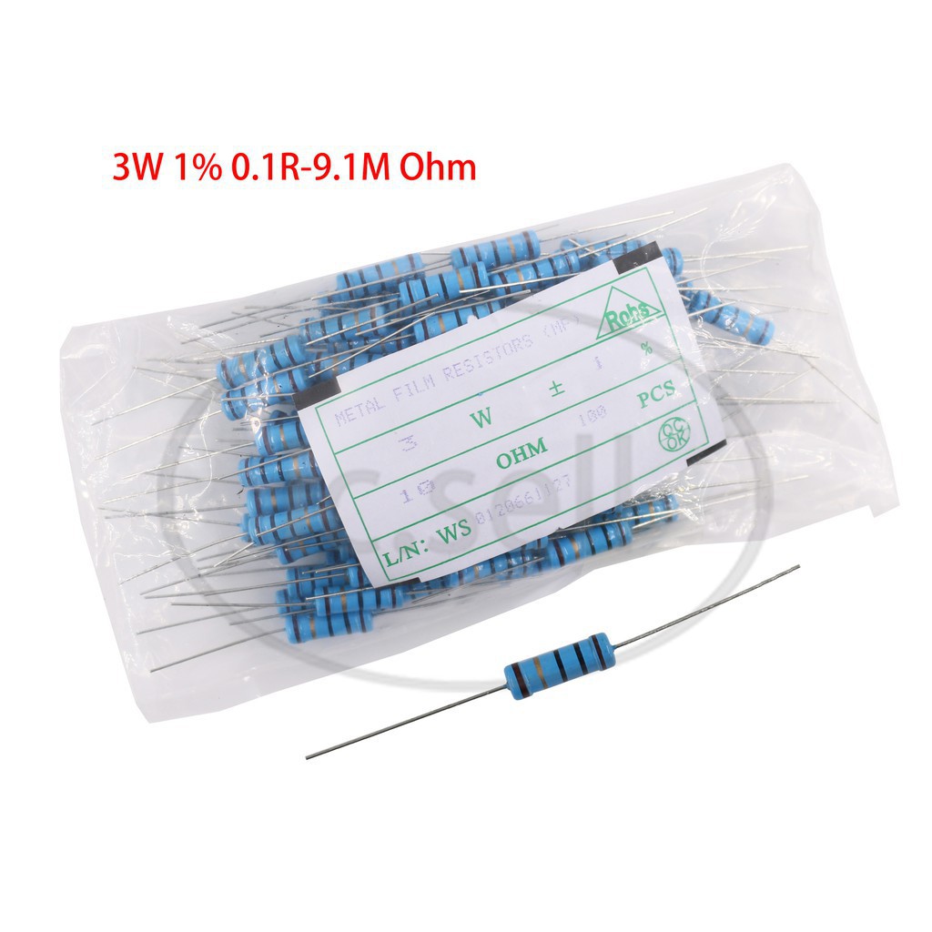 Set 20 điện trở phim 1% 2W 3W 5W 10K 12K 15K 18K 20K 22K 24K 27K Ohm chuyên dụng