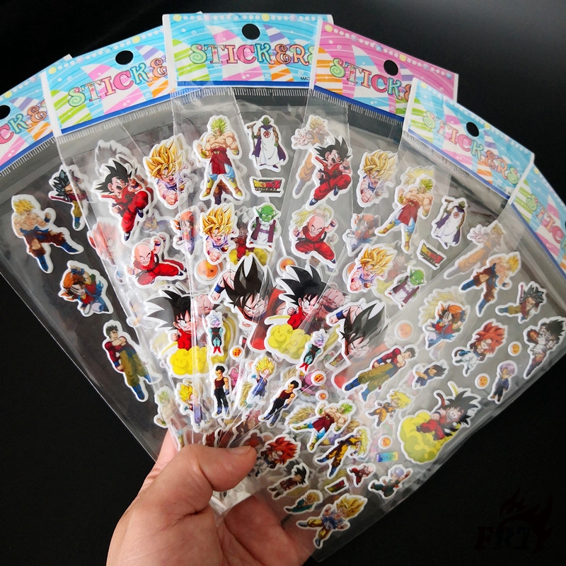 ✨ ✨ ✪ Miếng Dán Bong Bóng Hình Dragon Ball ✪ 1 Tấm Sticker Dán Hình Anime Dragon Ball Z