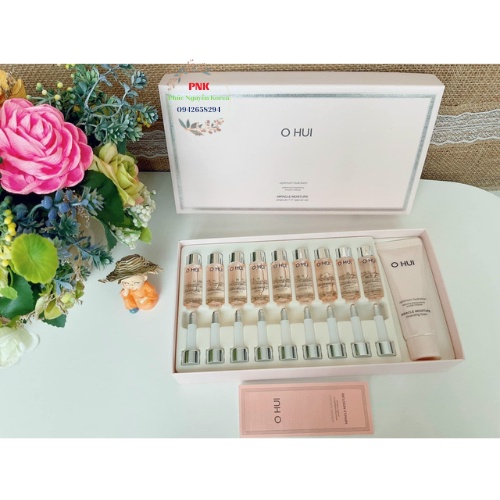 Set Huyết Thanh Căng Bóng Ohui Miracle Moisture Ampoule 777