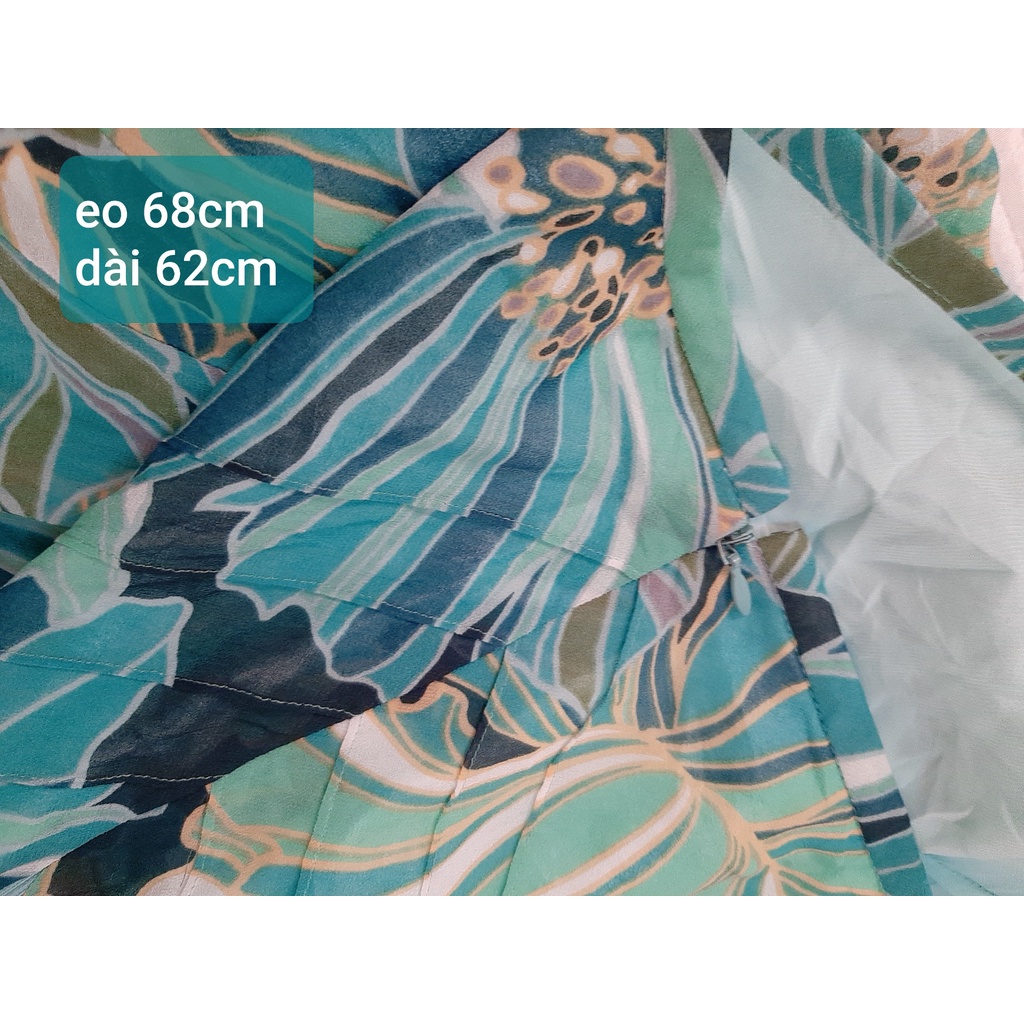 Chân váy voan viền ren