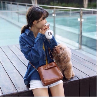 [SALE GIÁ SỐC] TÚI DA TRƠN ĐEO CHÉO HÓT