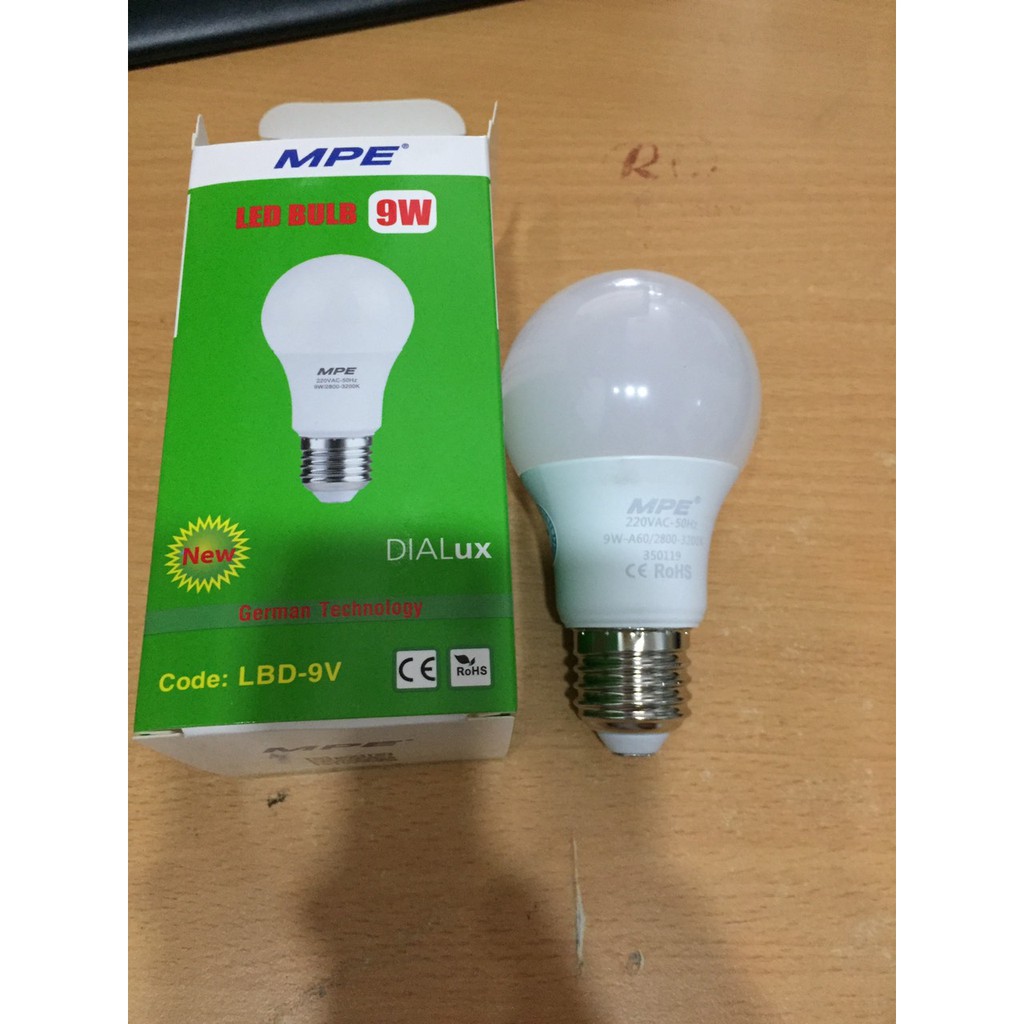 BÓNG ĐÈN LED BULB TRỤ RẠNG ĐÔNG- MPE -7W 9W 20W 30W 40W