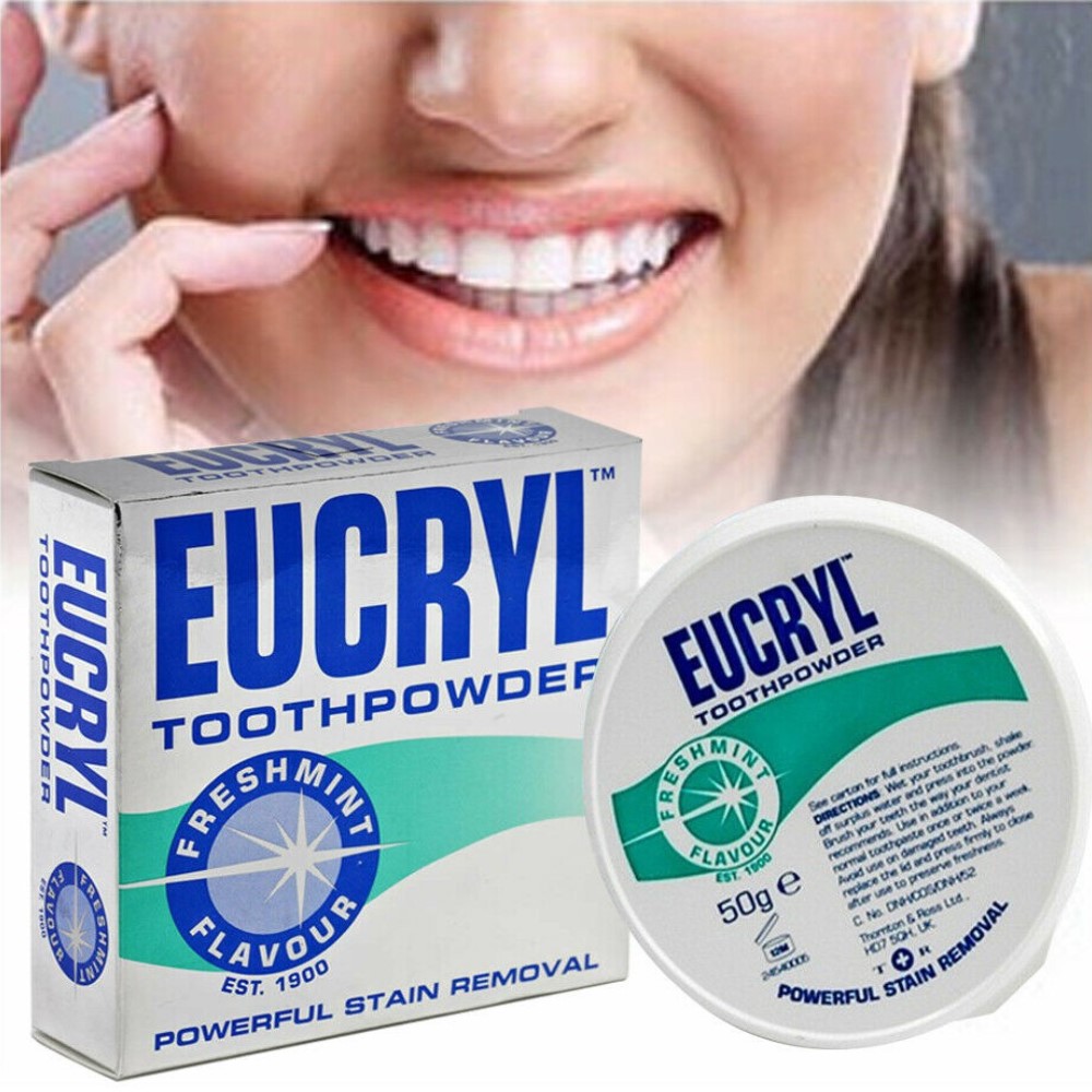 Eucryl  - Bột Tẩy Trắng Răng Eucryl Toothpowder 50g - Skinfa.