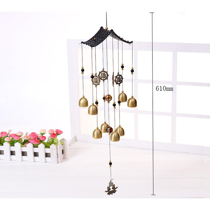 Chuông Gió Kim Loại Trang Trí Decor Đẹp Phong Thủy (Nhiều Hình)
