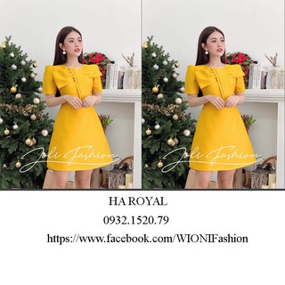 Rập giấy đầm ngắn xòe cổ nơ (bản vẽ)