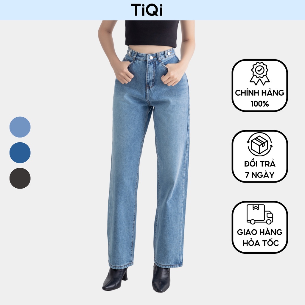 Quần jean ống suông nữ cao cấp TiQi Jeans B2-142