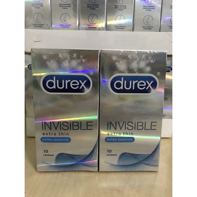 Combo 4 Hộp Bao Cao Su Durex INVISIBLE SIÊU SIÊU MỎNG 40 Cái