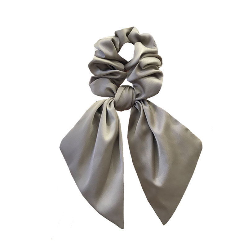 Dây Buộc Tóc Đính Nơ Lụa Phong Cách Retro Xinh Xắn Cho Nữ
