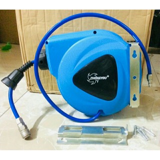 Cuộn dây hơi khí nén tự rút ZHONGYOU 9m-11m-15m Đài Loan