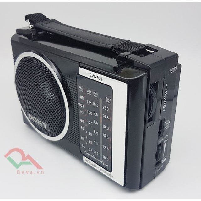 Đài sony Radio FM, AM ,SW 701 nghe radio chuyên dụng có anten có rắc cắm trực tiếp - thanhyenshop991