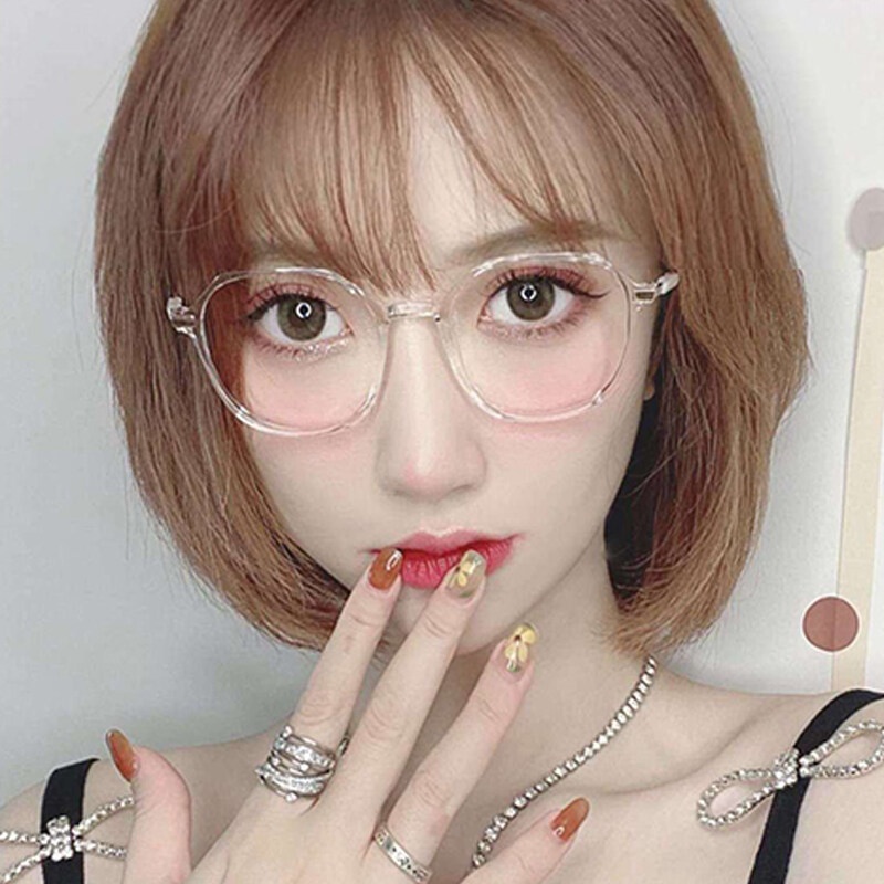 Mắt Kính Gọng Tròn Chống Bức Xạ Thời Trang Cho Nữ