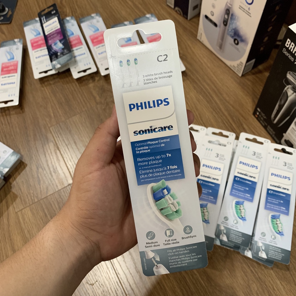 [FREESHIP] Lẻ 1 đầu bàn chải điện Philips Sonicare C1, C2, C3, G2, G3, S, W, W3