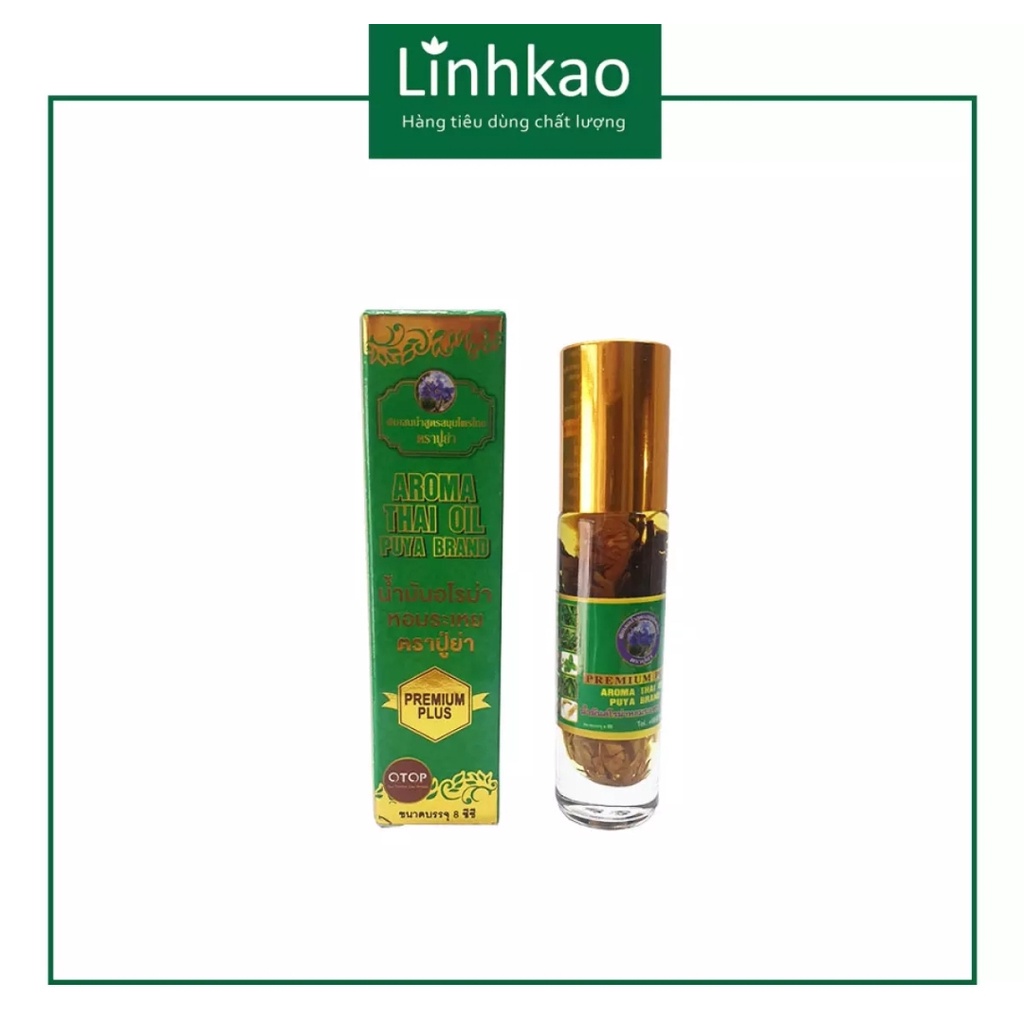 Dầu gió 29 vị thảo dược Thái Lan 8cc Aroma Thai Oil Puya Brand