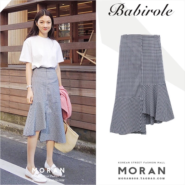 CHÂN VÁY KẺ ĐUÔI CÁ