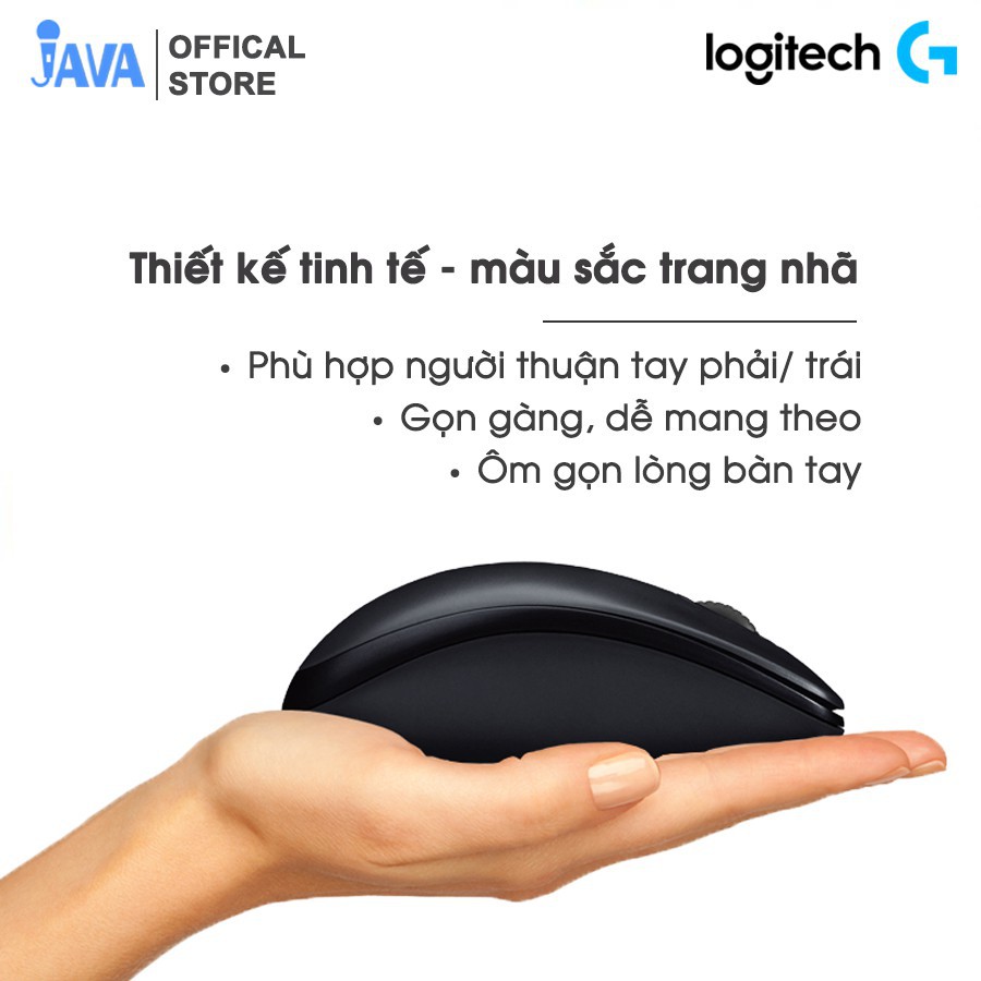 [Bb123]  [TẶNG LÓT CHUỘT] Chuột máy tính có dây Logitech M100r tương thích mọi thiết bị máy tính