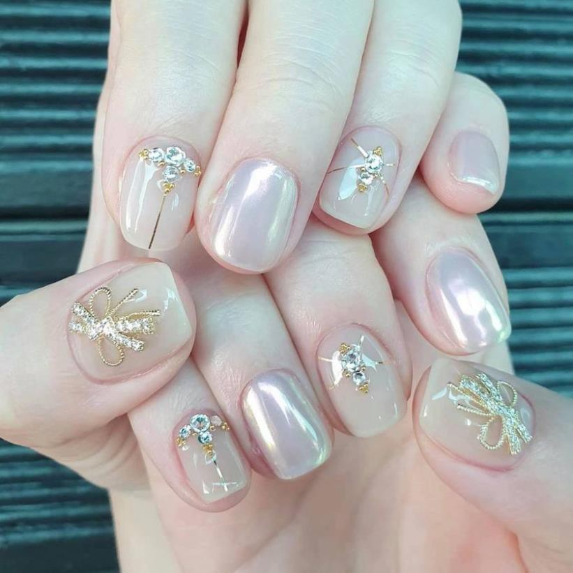 Charm nơ siêu đẹp bí quyết trang trí móng xinh cho chị em làm nail