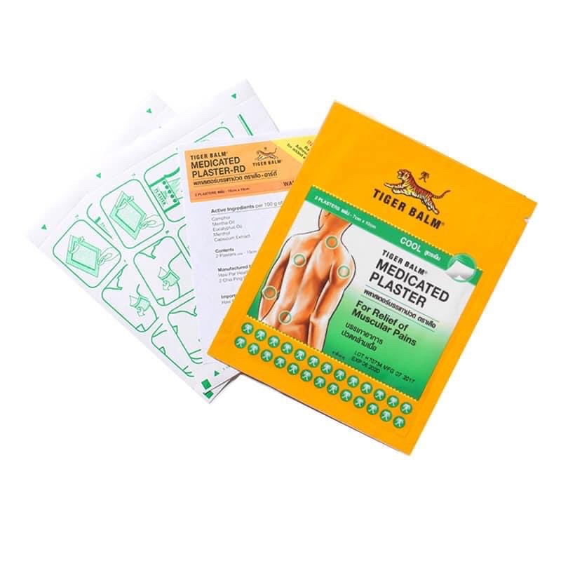 [ Singapore ] Cao Dán Con Hổ  Singapore- Tiger Balm Medicated Plaster-RD Warm & Cool & Back Patch