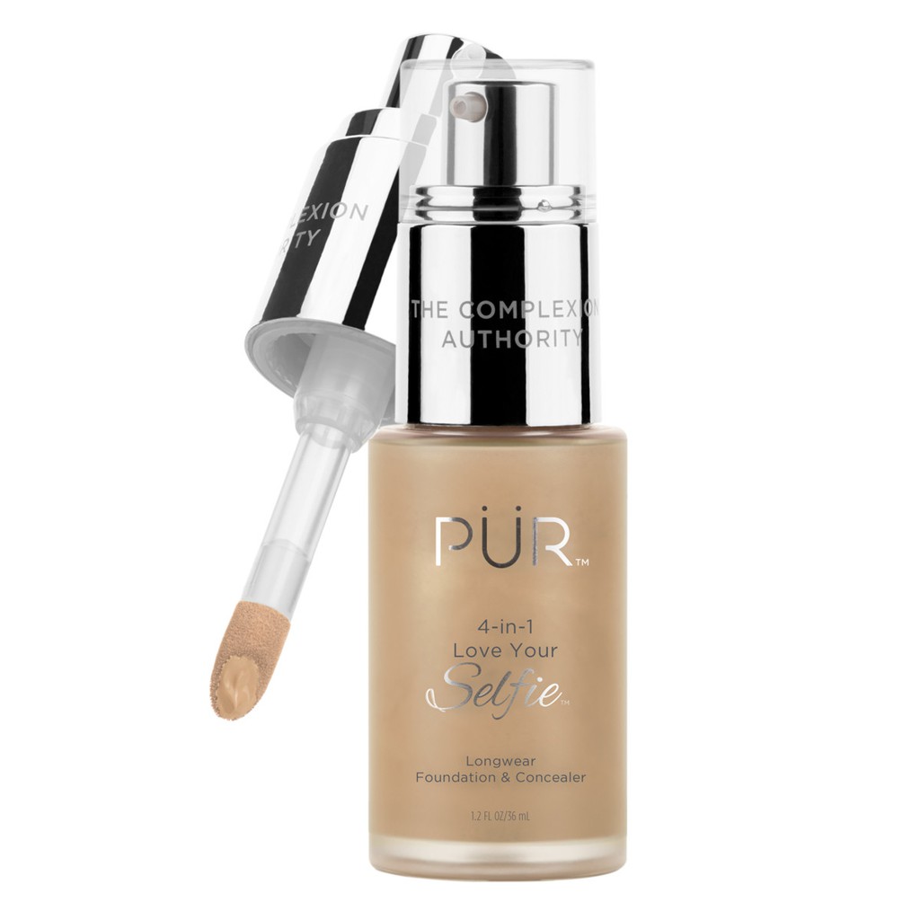 Pur - Kem Nền Kiềm Dầu Pur 4-in-1 Love Your Selfie Longwear Foundation &amp; Concealer 30ml