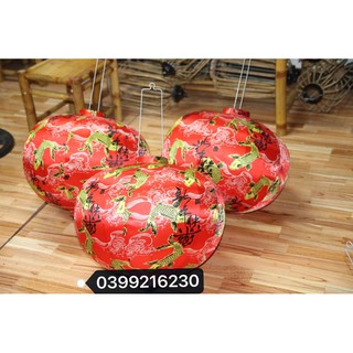 Đèn Lồng Phi Hoa hoạ tiết 3D, chống nước siêu bền(30cm)