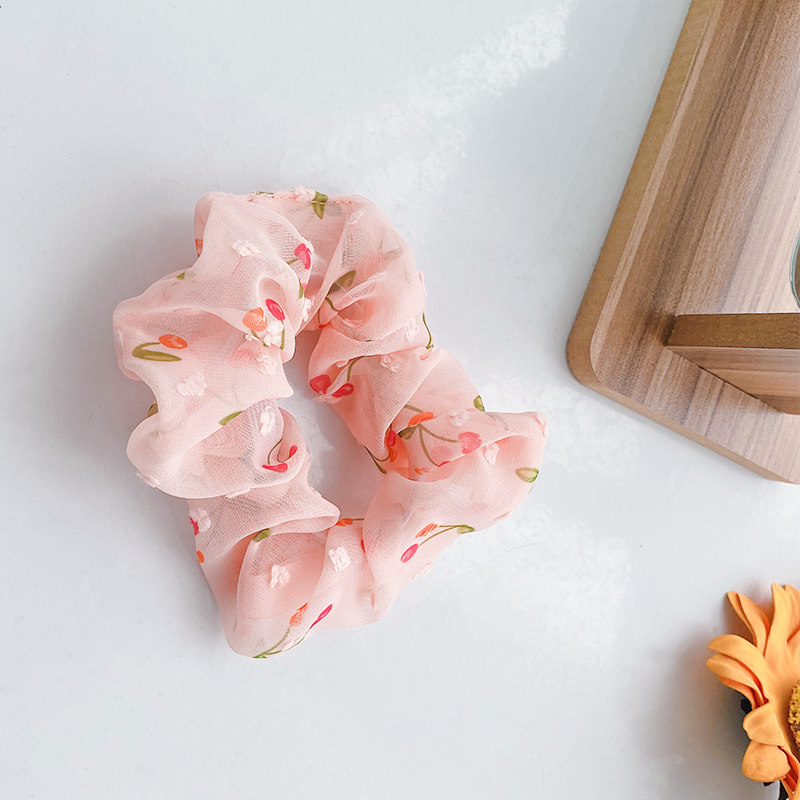 Dây Buộc Tóc Đính Hoa Xinh Xắn Cho Bé Gái