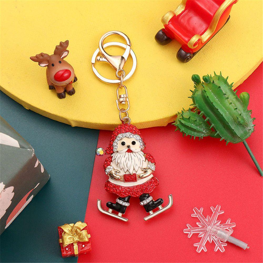 Móc Khóa Trang Trí Cây Thông Noel Bằng Kim Loại Thời Trang