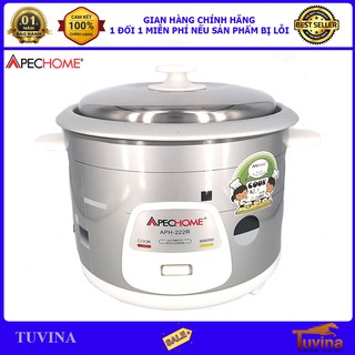 Xả kho - nồi cơm điện nắp rời apechome aph-222r 1.8 lít - hàng chính hãng