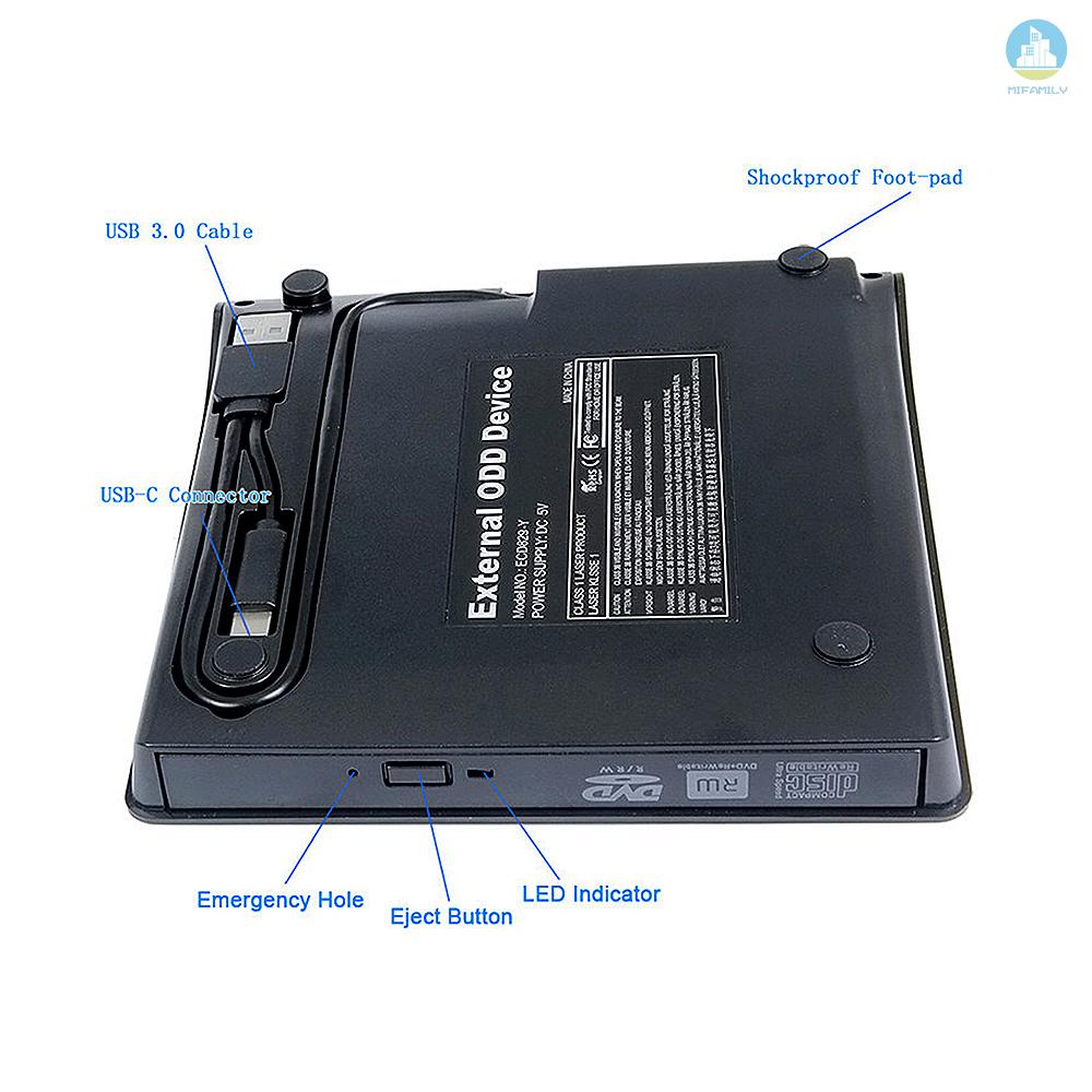 Mi Ổ Đĩa Cd / Dvd Usb 3.0 Siêu Mỏng Cho Windows / Mac Os | BigBuy360 - bigbuy360.vn