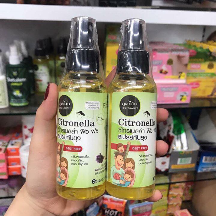Tinh Dầu Xịt Muỗi Và Côn Trùng Phutawan Thái Lan
