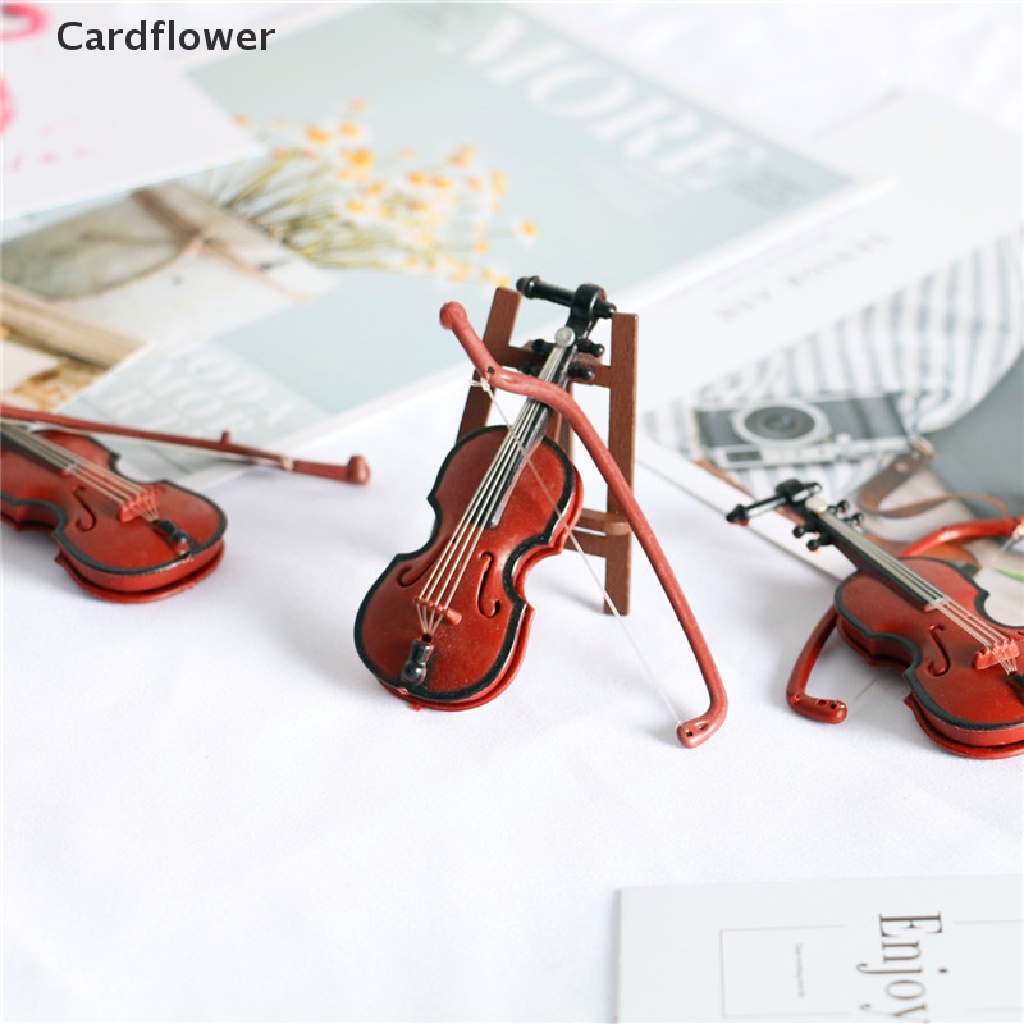 Đàn Violin Mini Tỉ Lệ 1 / 12 Trang Trí Nhà Búp Bê
