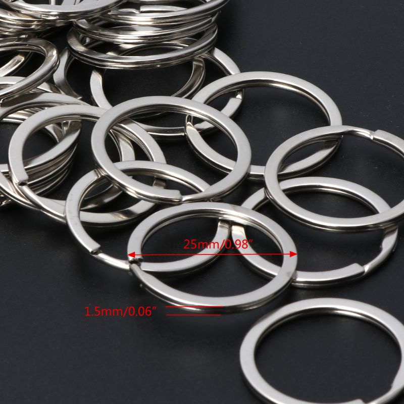 Set 50 Vòng Kim Loại Gắn Chìa Khóa 1 Inch