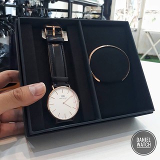[MẪU HỘP MỚI] - Vòng Tay DW Classic Cuff Rose Gold | Silver