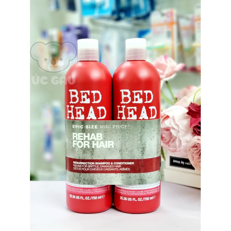 [LẺ = SỈ] Bộ dầu gội xả TIGI BED HEAD chính hãng 750ML