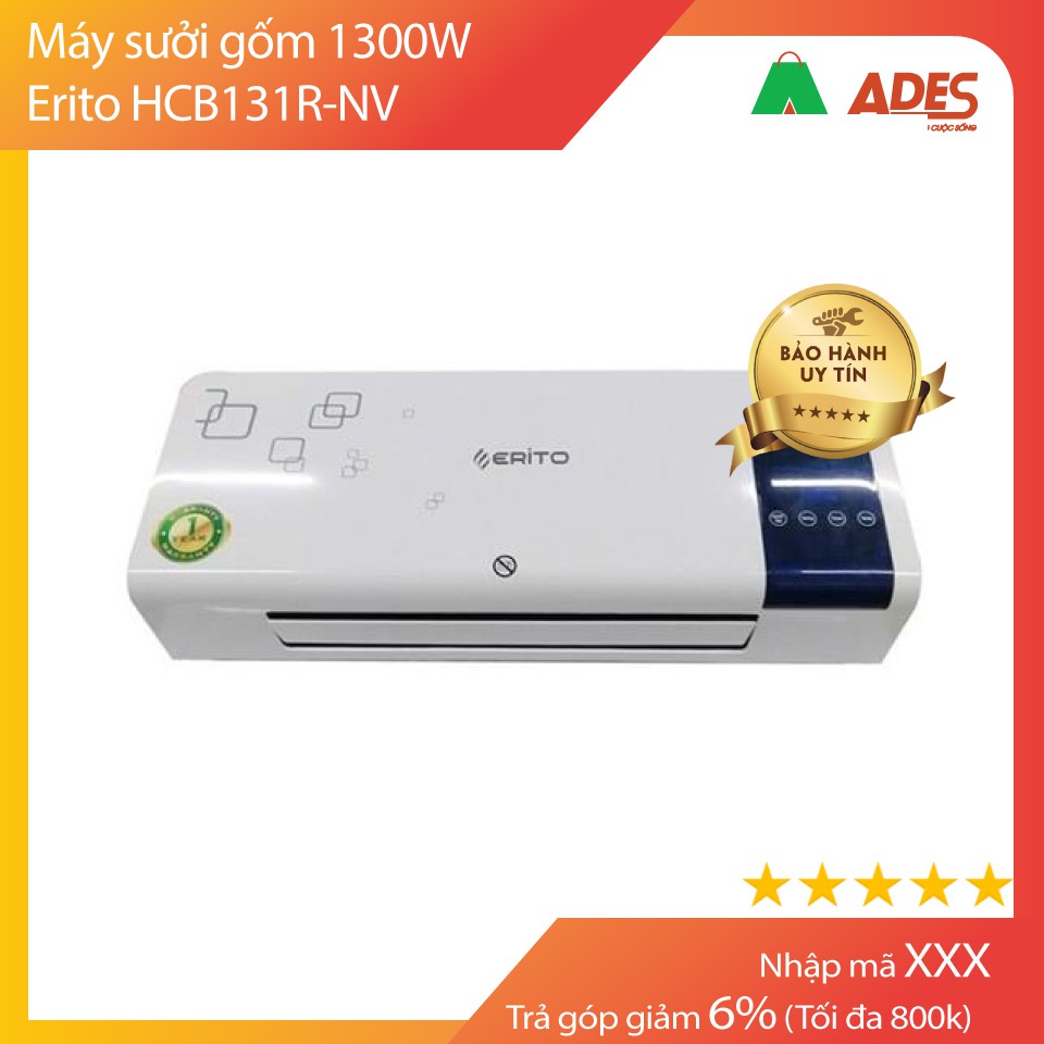 [Mã 154ELSALE2 giảm 7% đơn 300K] HÀNG CHÍNH HÃNG | Máy sưởi Erito HCB131R-NV 1300W