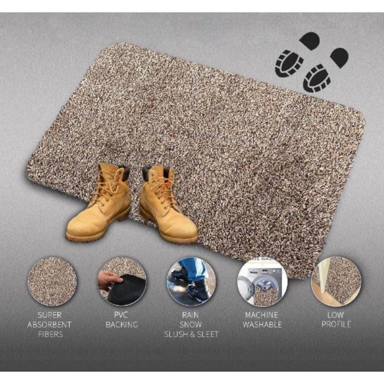 Thảm Cửa Siêu Thấm chất liệu mịn Clean Step Door Mat 2019 - Home and Garden