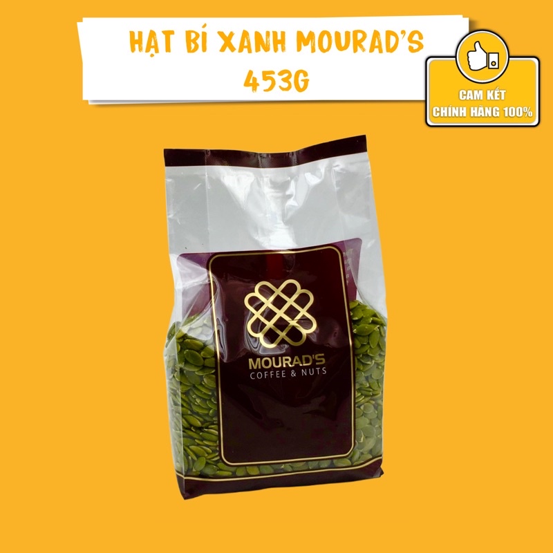 Hạt bí xanh Úc- Hạt bí xanh Mourad’s nhập khẩu từ Úc 500g, date mới, giòn ngon, thơm béo.