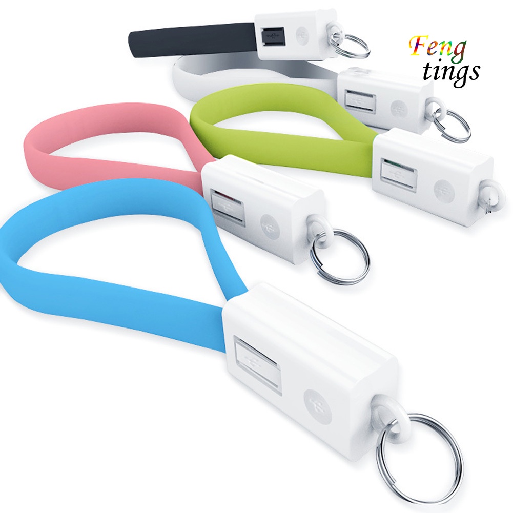 Dây cáp sạc Micro USB/Type-C có móc khóa cho Android iPhone