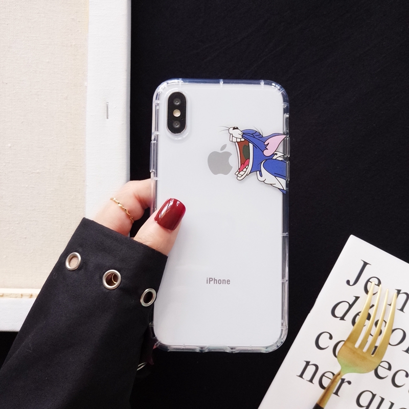 Ốp Điện Thoại Hình Mèo Và Chuột Đáng Yêu Cho Iphone 6 Sp 7 P 8 P | BigBuy360 - bigbuy360.vn