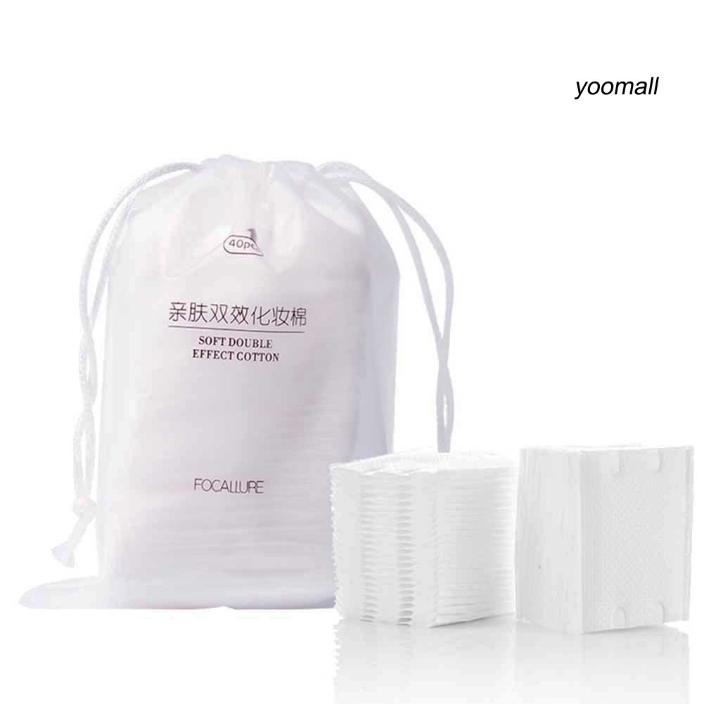 [Hàng mới về] Bộ 40 miếng bông tẩy trang Focallure dùng một lần chất lượng cao