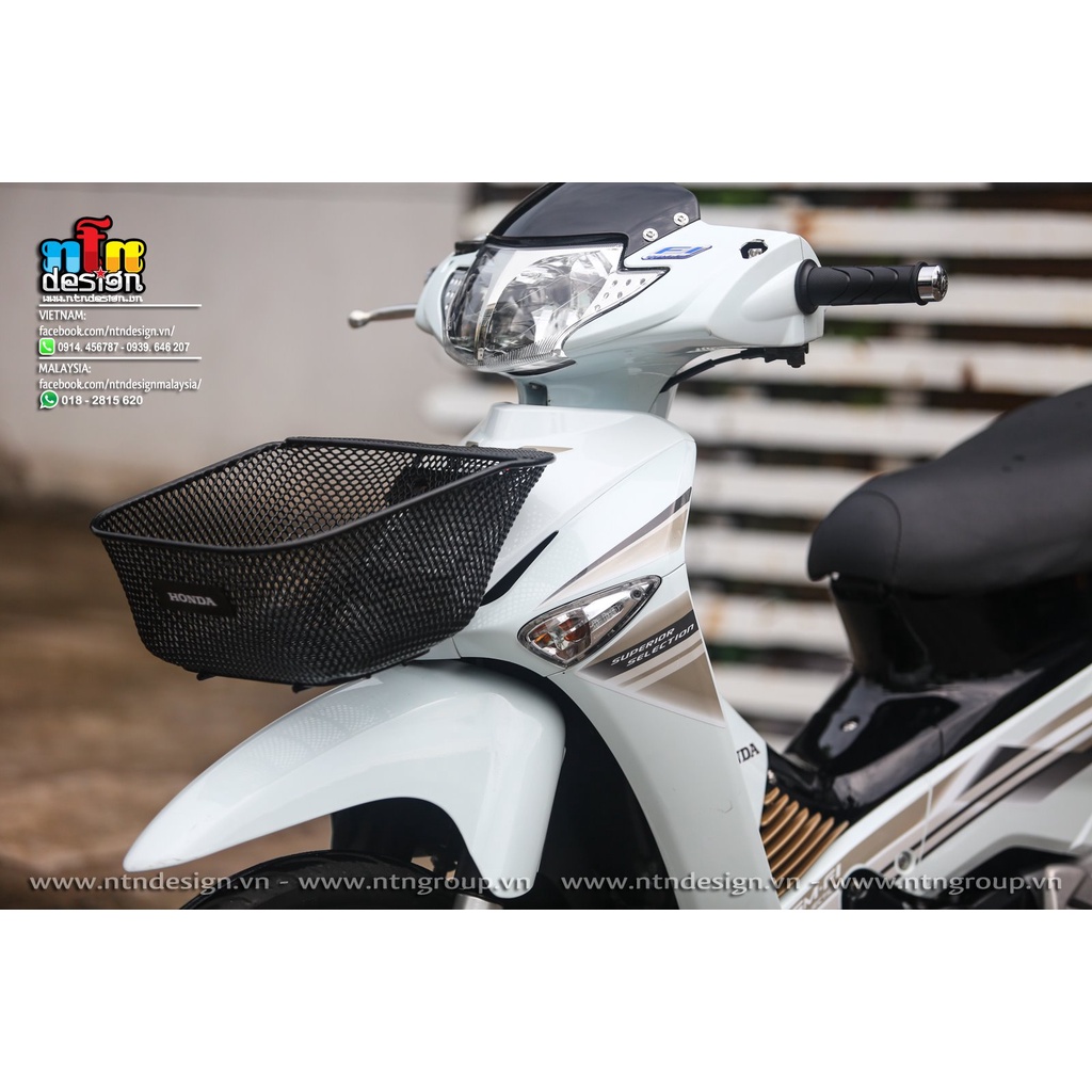 Tem Rời Dán Xe Future Mẫu Wave 125I Trắng Đen Cực Hot , Hàng 3 Lớp Chất Lượng Cao