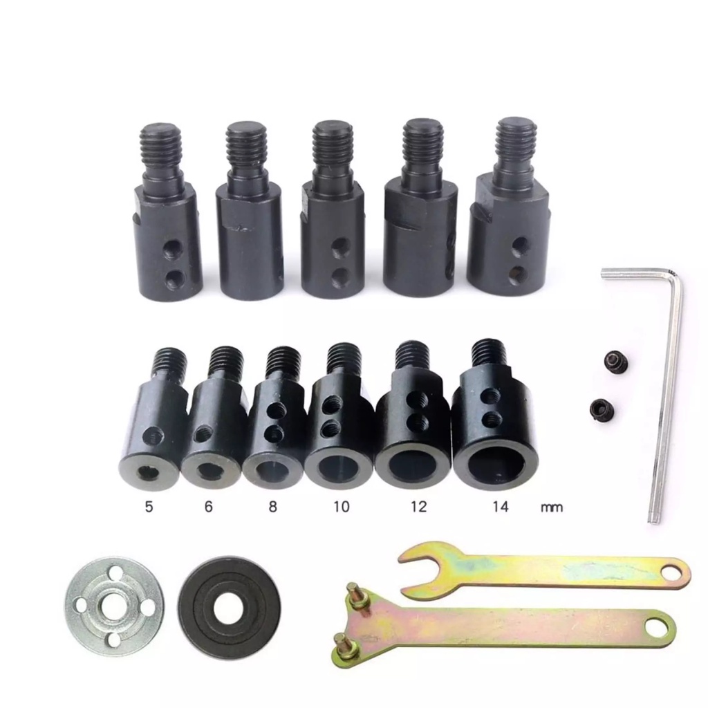 TRỤC M10-14MM KẸP ĐĨA CẮT, ĐĨA MÀI