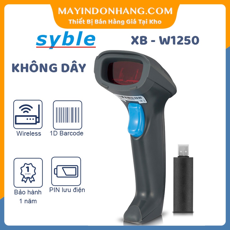 Máy quét mã vạch không dây Syble W1258 [1D Laser]