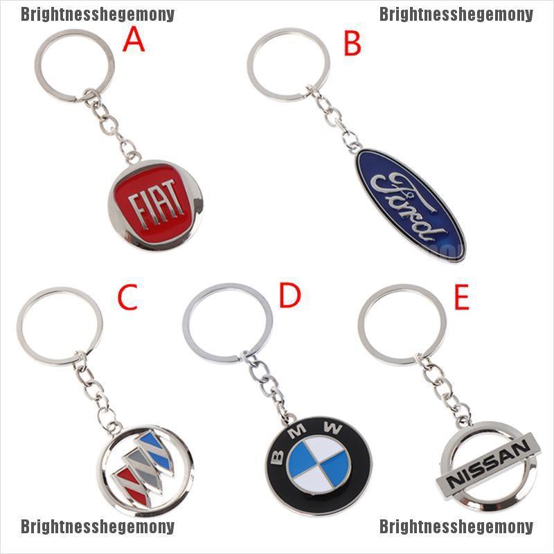 Móc Khóa Bằng Kim Loại Titan Hình Logo Xe Hơi Bmw Ford Fiat