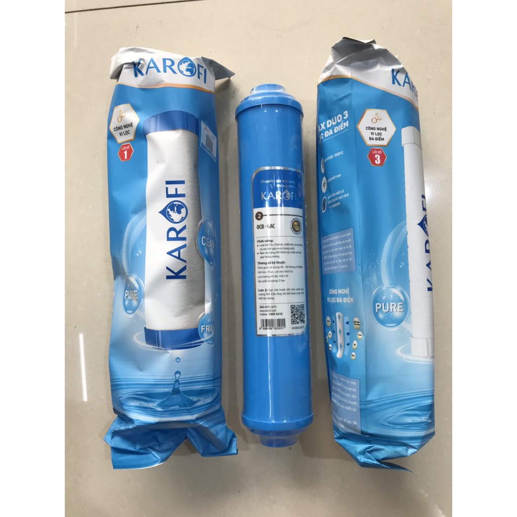 Bộ Lõi Karofi: Lõi 1 - Lõi 2 OCB GAC nhỏ - Lõi 3: Dùng cho các dòng máy Ne, máy tủ nhỏ